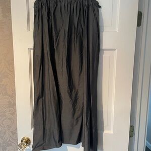 Women's Skirt Ralph Lauren Black Label silk grey long